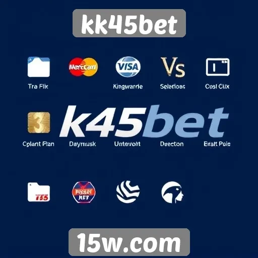 Métodos de pagamento disponíveis no kk45bet